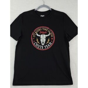 Dale Brisby Kids Chute Yeah Rodeo Graphic Tee Black‎ Short Sleeve Skull T-Shirt
